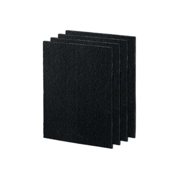 Replacement activated carbon filter Fellowes 4 pieces black