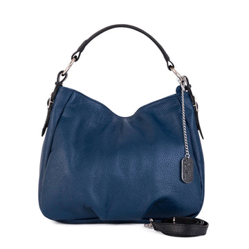 Damen Handtasche Anna Morellini WB113330-NAVY Blau (30 x 25 x 9 cm)