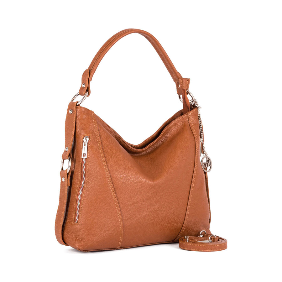 Damen Handtasche Mia Tomazzi WB113036-COGNAC Braun (33 x 27 x 8,5 cm)