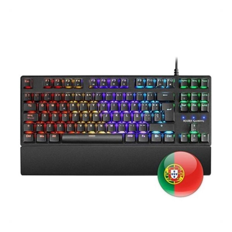 Gaming Tastatur Mars Gaming MKXTKLR Schwarz