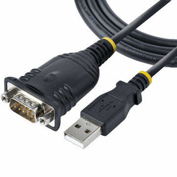 USB to serial port cable 1P3FP-USB-SERIAL Black