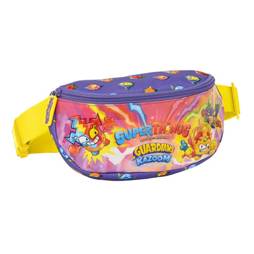 Belt Bag SuperThings Guardians of Kazoom Purple Yellow (23 x 14 x 9 cm)