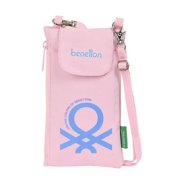 Purse Benetton Pink Phone case pink