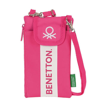 Purse Benetton Raspberry Mobile Phone Case Pink