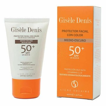 Sun Protection with Color Gisèle Denis SPF 50+ Medium Dark (40 ml)