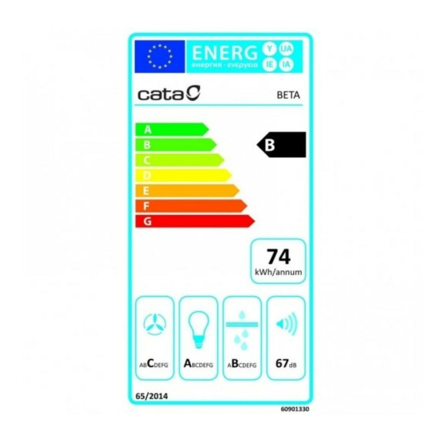 Konventioneller Rauchfang Cata 2093303 70 cm 790 m3/h 69 dB 240W Stahl