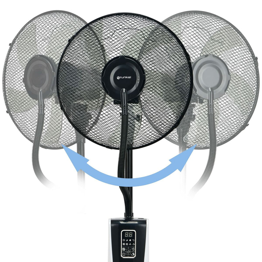 Standventilator mit Nebelgebläse Grunkel FAN-G16 NEBUPRO Schwarz 75 W