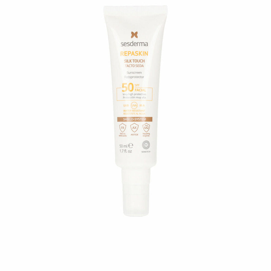 Sonnenschutzcreme für das Gesicht Sesderma Repaskin Seidiges Finish Spf 50 (50 ml)