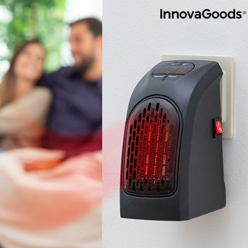 Radiador cerámico enchufable HeatPod InnovaGoods 400W Negro Colorido (Reacondicionado B)