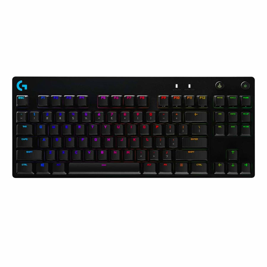 Gaming Tastatur Logitech Schwarz LED RGB Qwertz Deutsch (Restauriert B)