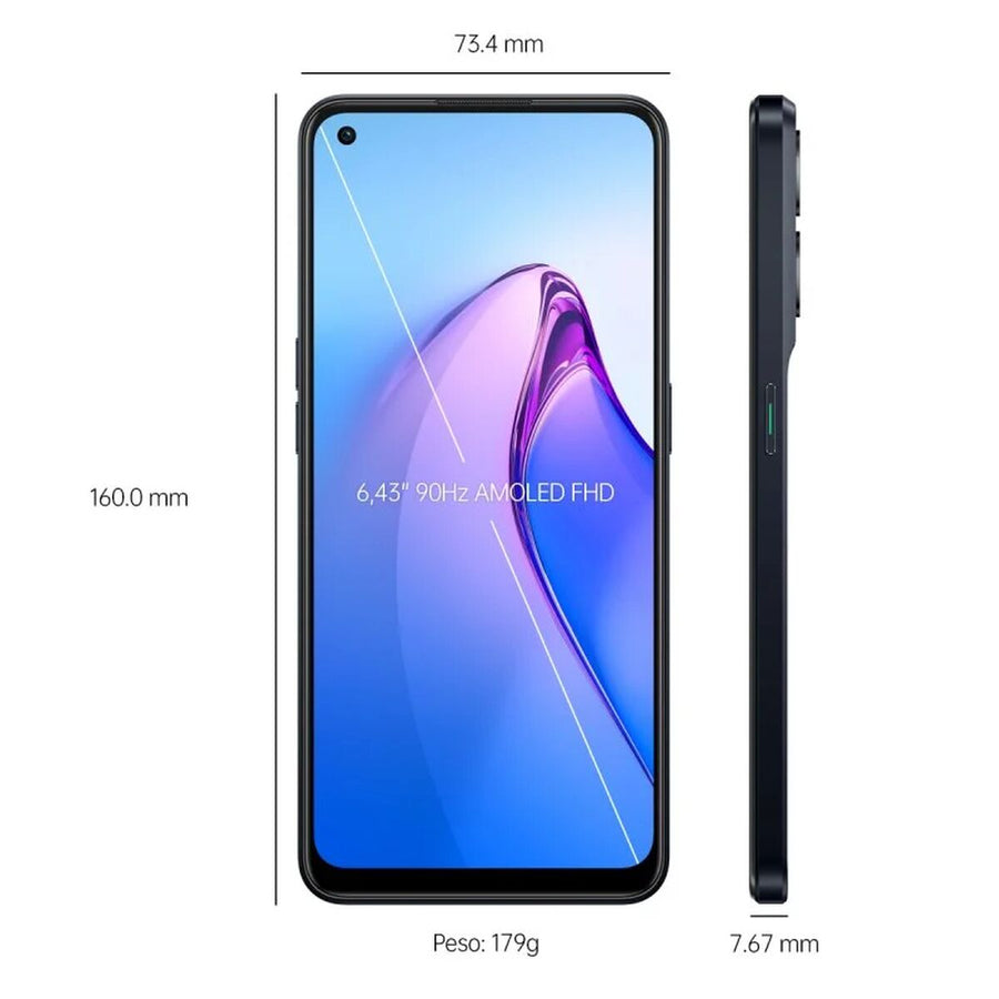 Smartphone Oppo Reno 8 Schwarz 256 GB 6,43