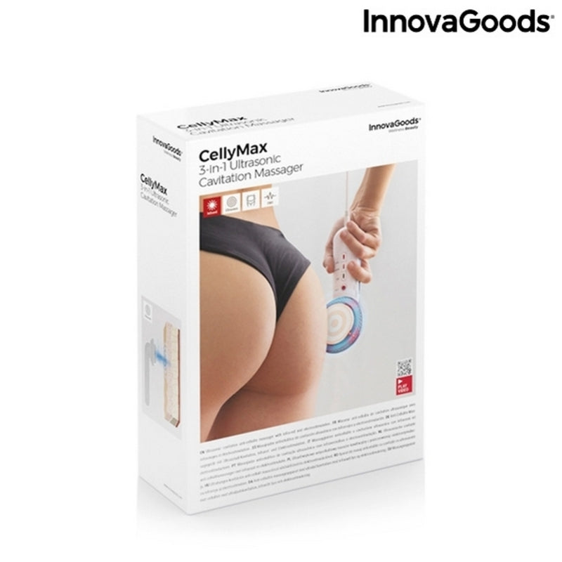 3-in-1 anti-cellulite massager with ultrasonic cavitation, infrared and electrostimulation CellyMax InnovaGoods (Restored